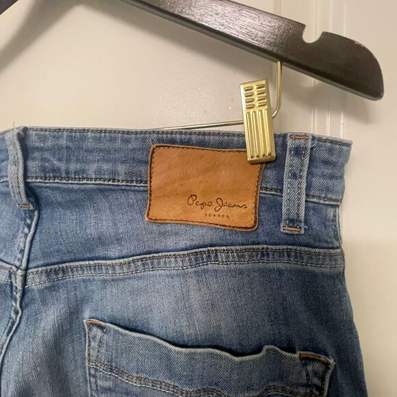 Pepe Jeans Holborne Men's Blue Mid Rise Straight Fit Denim Jeans Size 32 - Picture 11 of 11